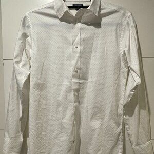 Tommy Hilfiger TH Flex Boy's size 16 Dot Print Button Down Dress Shirt